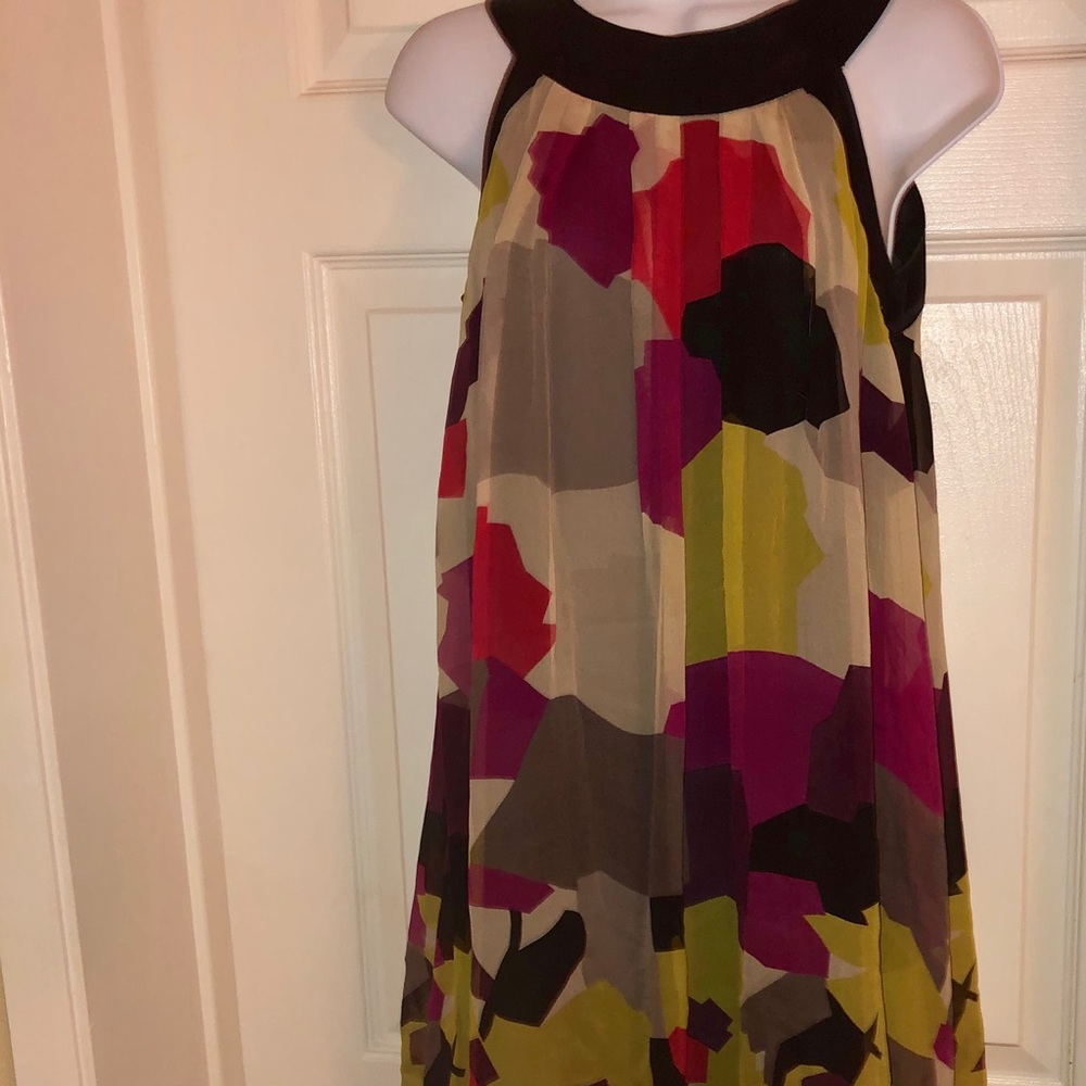 French Connection Geometric Halter Midi Dress